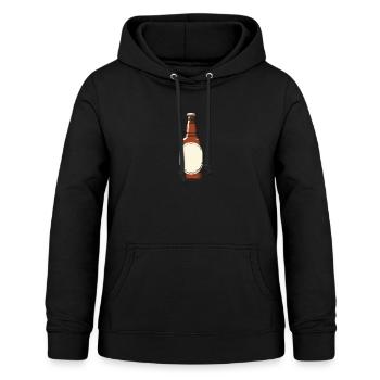 Bierflasche Bier - Frauen Hoodie - Schwarz - Vorne - AI Model Female 172 light (172cm)