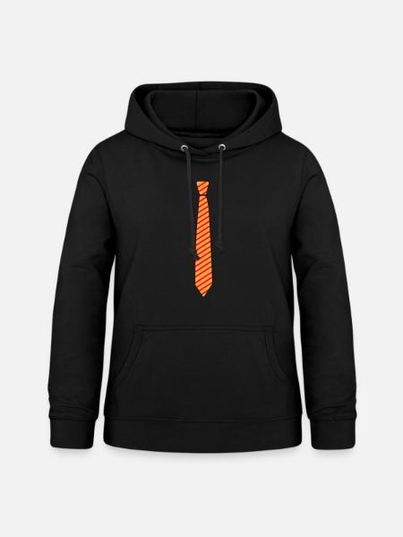 krawatte 1 - Frauen Hoodie - Schwarz