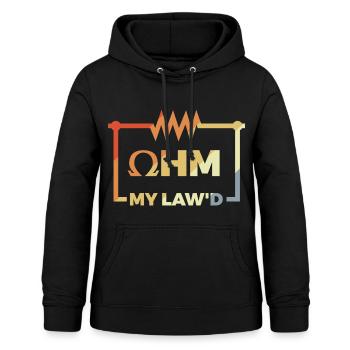 Lustiges Ohmsches Gesetz - Frauen Hoodie - Schwarz - Vorne - AI Model Female 172 light (172cm)