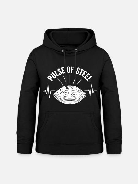 Pulse Of Steel Handpan - Frauen Hoodie - Schwarz