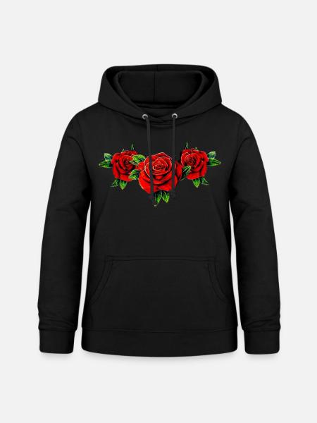 squad roses - Frauen Hoodie - Schwarz
