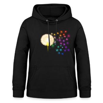 DANDELION 2 - Frauen Hoodie - Schwarz - Vorne - AI Model Female 172 light (172cm)