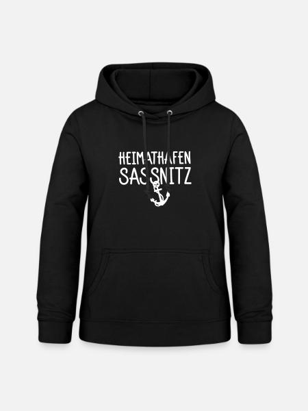Heimathafen Sassnitz - Frauen Hoodie - Schwarz