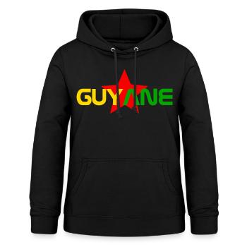 Guyane - Sweat à capuche Femme - noir - Devant - AI Model Female 172 light (172cm)