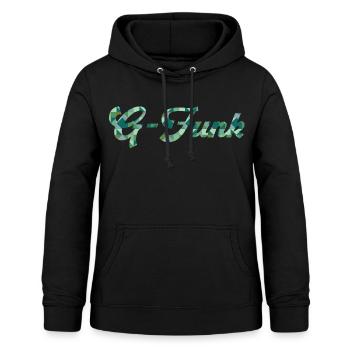 G-Funk Rap - Sweat à capuche Femme - noir - Devant - AI Model Female 172 light (172cm)