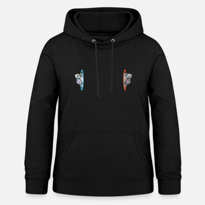 Portal Lovecube - Sweat Ă capuche Femme - noir