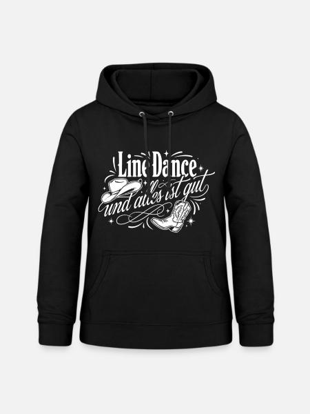 Country Line Dance - Frauen Hoodie - Schwarz
