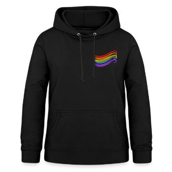 Homo - Sweat à capuche Femme - noir - Devant - AI Model Female 172 light (172cm)