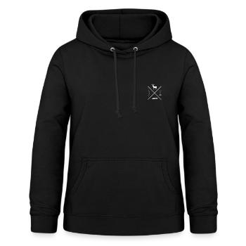 X - Sweat à capuche Femme - noir - Devant - AI Model Female 172 light (172cm)