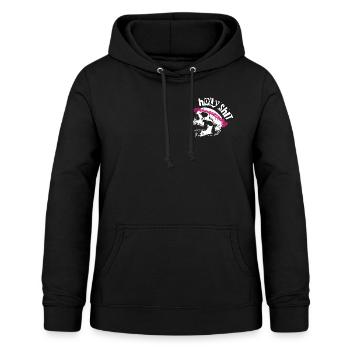 Punk Ska Outlaw St.Pauli Biker Holy Shit - Frauen Hoodie - Schwarz - Vorne - AI Model Female 172 light (172cm)