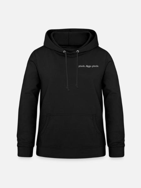 pferde digga pferde - Frauen Hoodie - Schwarz