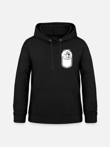 Chow Chow - Sweat à capuche Femme - noir