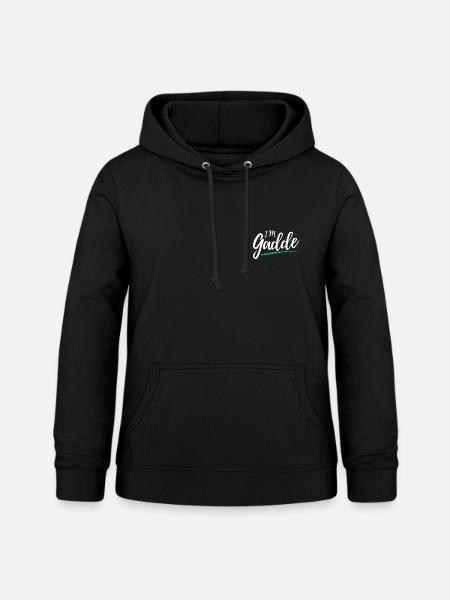 Im Gadde – Logo Hell - Frauen Hoodie - Schwarz