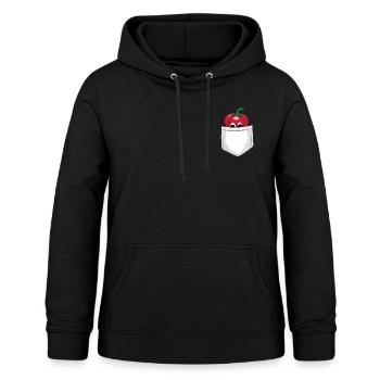 Funny paprika motif - Women's Hoodie - black - Front - AI Model Female 172 light (172cm)