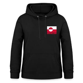 Grönland - Frauen Hoodie - Schwarz - Vorne - AI Model Female 172 light (172cm)