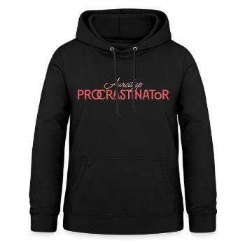 Auratype Procrastinator - Women's Hoodie - black - Front - AI Model Female 172 light (172cm)