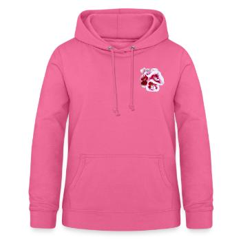 Fleurs roses - Sweat à capuche Femme - rose - Devant - AI Model Female 172 light (172cm)