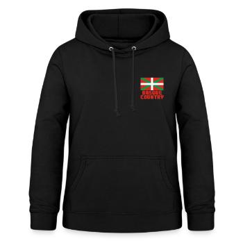 Basque Country - Women's Hoodie - black - Front - AI Model Female 172 light (172cm)