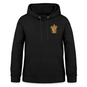 Harry Potter Gryffindor kleines Wappen - Frauen Hoodie - Schwarz - Vorne - AI Model Female 172 light (172cm)
