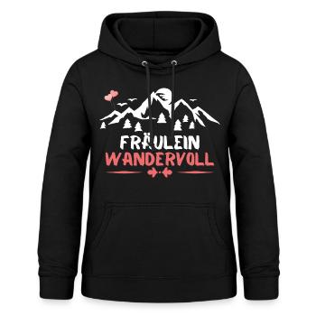 Frauen Damen Wander Woman Hobby Geschenk Berge - Frauen Hoodie - Schwarz - Vorne - AI Model Female 172 light (172cm)