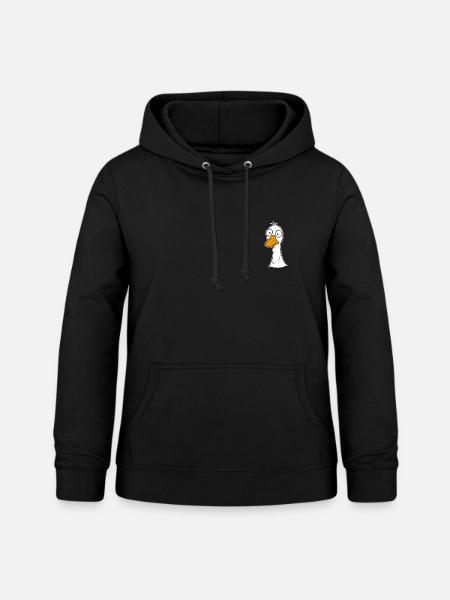 Dumme Gans - Frauen Hoodie - Schwarz