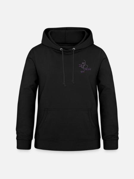 Liebe - I purple you - Frauen Hoodie - Schwarz