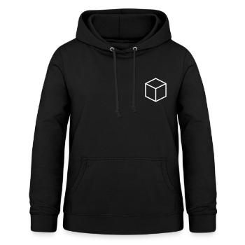 Minimalistic cubes - Women's Hoodie - black - Front - AI Model Female 172 light (172cm)