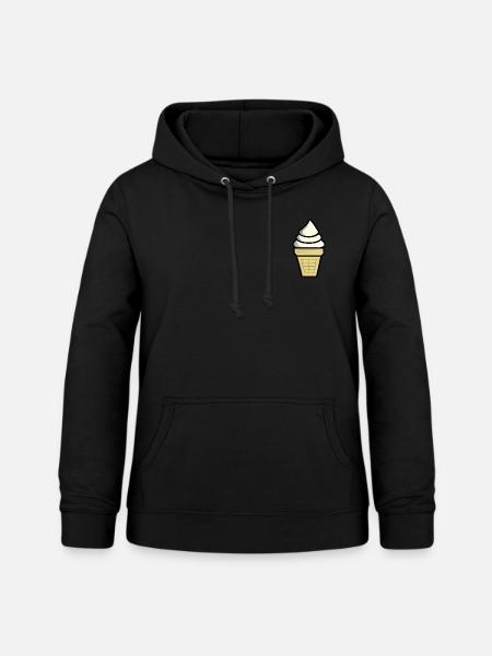 Soft ice - Frauen Hoodie - Schwarz
