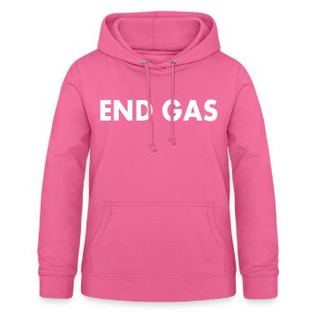 End gas - Frauen Hoodie - Pink - Vorne - AI Model Female 172 light (172cm)