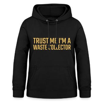Waste collector Trust me - Frauen Hoodie - Schwarz - Vorne - AI Model Female 172 light (172cm)