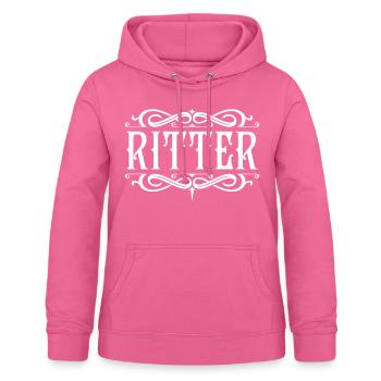 Ritter - Frauen Hoodie - Pink - Vorne - AI Model Female 172 light (172cm)