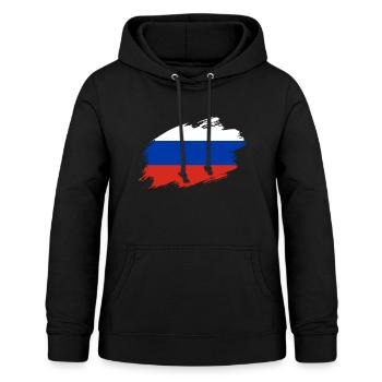 Russia russian flag flag - Women's Hoodie - black - Front - AI Model Female 172 light (172cm)
