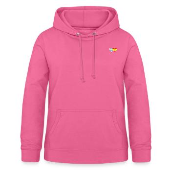 Uruguay Spanien Flagge Herz - Frauen Hoodie - Pink - Vorne - AI Model Female 172 light (172cm)
