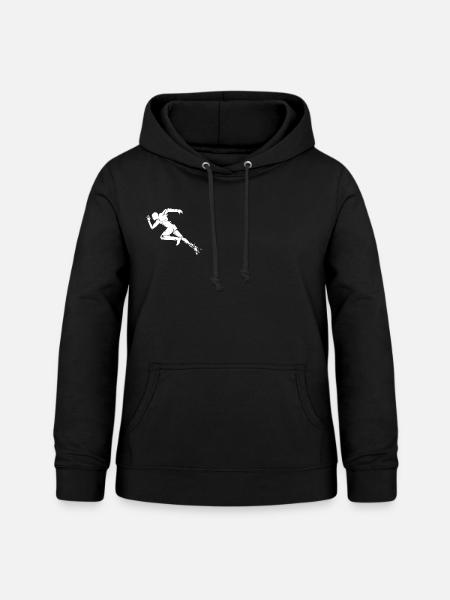sprinter - runner - athletics - Frauen Hoodie - Schwarz