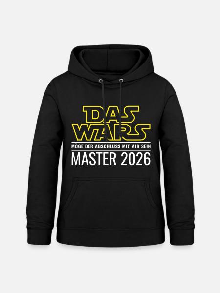 Master 2026 Das wars - Frauen Hoodie - Schwarz