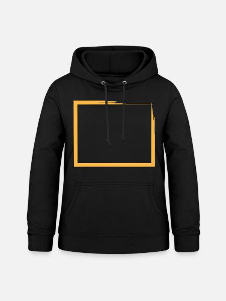 Viereck - Frauen Hoodie - Schwarz