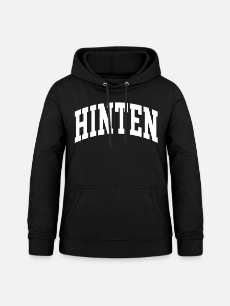 Hinten - Frauen Hoodie - Schwarz