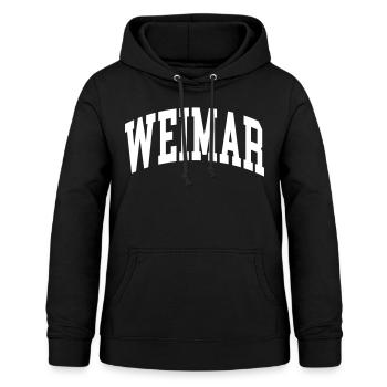 Weimar - Frauen Hoodie - Schwarz - Vorne - AI Model Female 172 light (172cm)