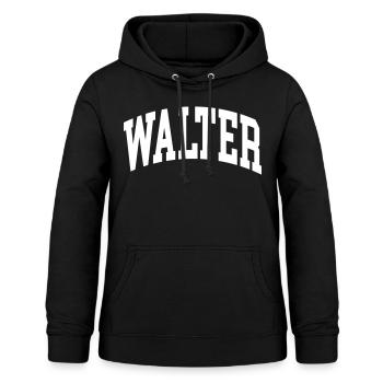 Walter - Frauen Hoodie - Schwarz - Vorne - AI Model Female 172 light (172cm)