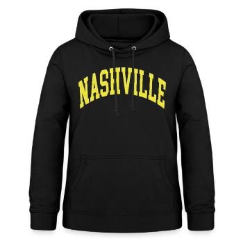 Nashville - Women's Hoodie - black - Front - AI Model Female 172 light (172cm)