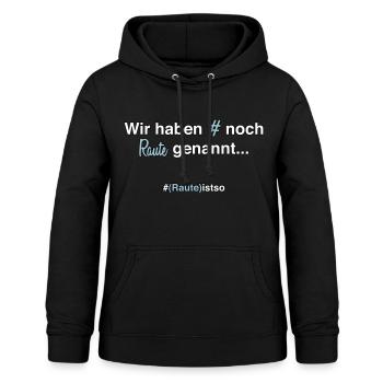 Hashtag Raute Früher # 90er Geschenkidee - Frauen Hoodie - Schwarz - Vorne - AI Model Female 172 light (172cm)