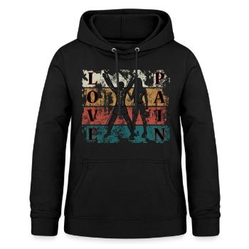 Domina mit Sklave - Frauen Hoodie - Schwarz - Vorne - AI Model Female 172 light (172cm)