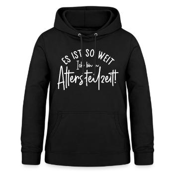 Ruhestand Es ist so weit Ich bin in Altersteilzeit - Frauen Hoodie - Schwarz - Vorne - AI Model Female 172 light (172cm)