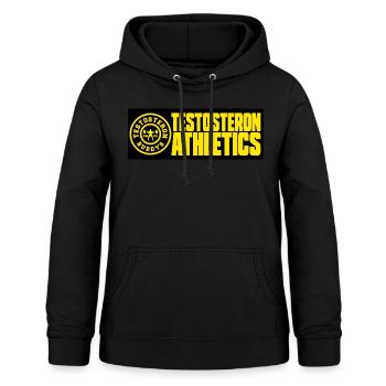 Testosteron Buddys Fitness Bodybuilding Workout - Frauen Hoodie - Schwarz - Vorne - AI Model Female 172 light (172cm)