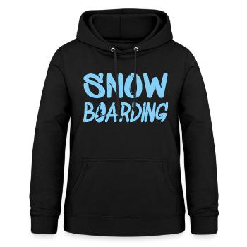 Snowboard - Frauen Hoodie - Schwarz - Vorne - AI Model Female 172 light (172cm)