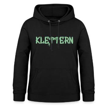 Klettern, climb, climbing - Frauen Hoodie - Schwarz - Vorne - AI Model Female 172 light (172cm)