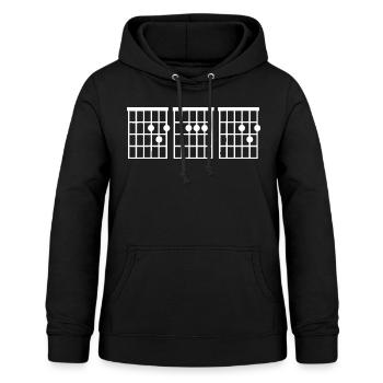 Chord Guitar Best Dad Ever T-shirts For Men - Frauen Hoodie - Schwarz - Vorne - AI Model Female 172 light (172cm)