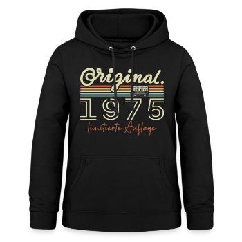 Original 1975 Vintage 1975 Geburtstag Retro 1975 - Frauen Hoodie - Schwarz - Vorne - AI Model Female 172 light (172cm)