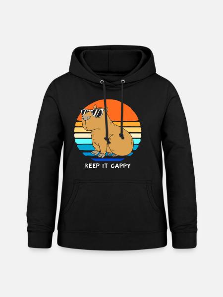 Capybara Capibara - Frauen Hoodie - Schwarz