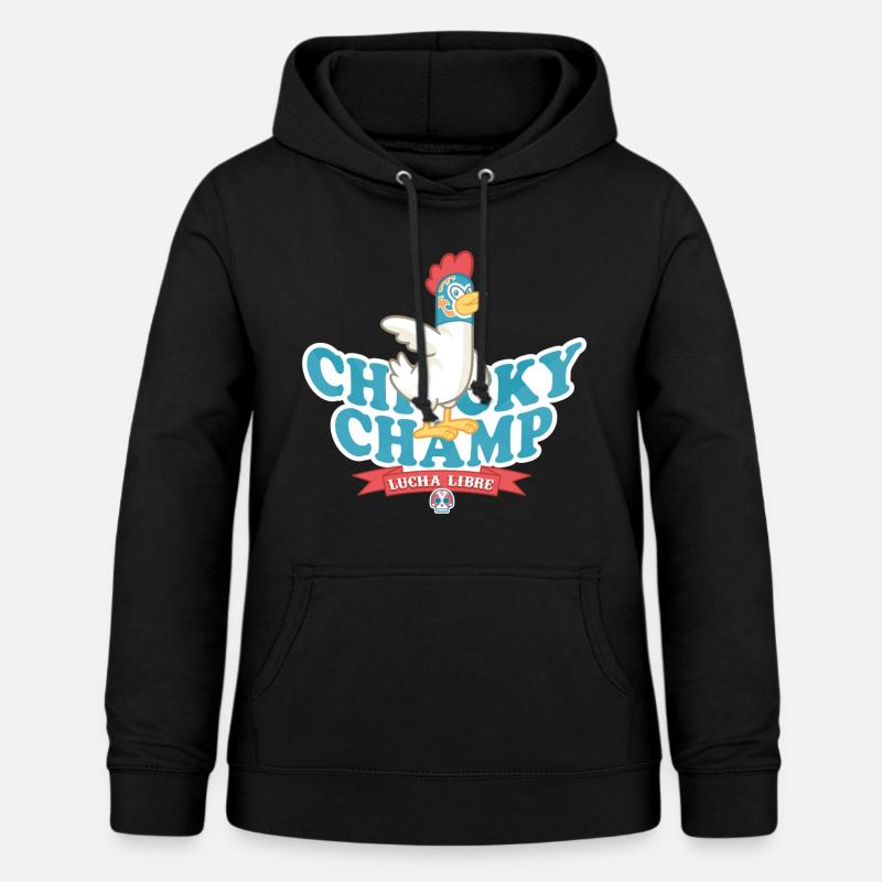Chicky Champ - Sweat à capuche Femme - noir